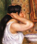 The Toilette Woman Combing Her Hair Auguste renoir